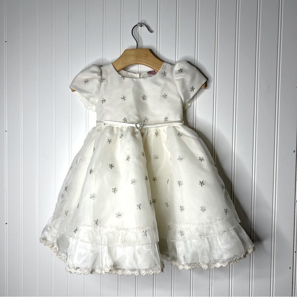 Sabaland Formal Baptismal Wedding Flower Girl Christening Dress Size XL (2T)